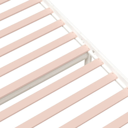 Solid Wood White Bed Frame - Single 90x190 cm | No Mattress