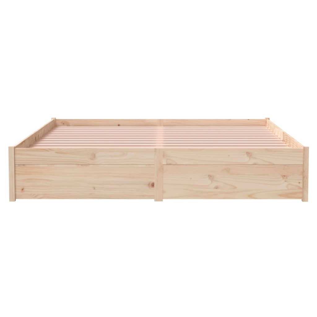 Bed Frame without Mattress Solid Wood 160x200 cm