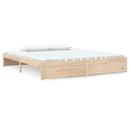 Solid Wood 180x200 cm Super King Bed Frame - No Mattress