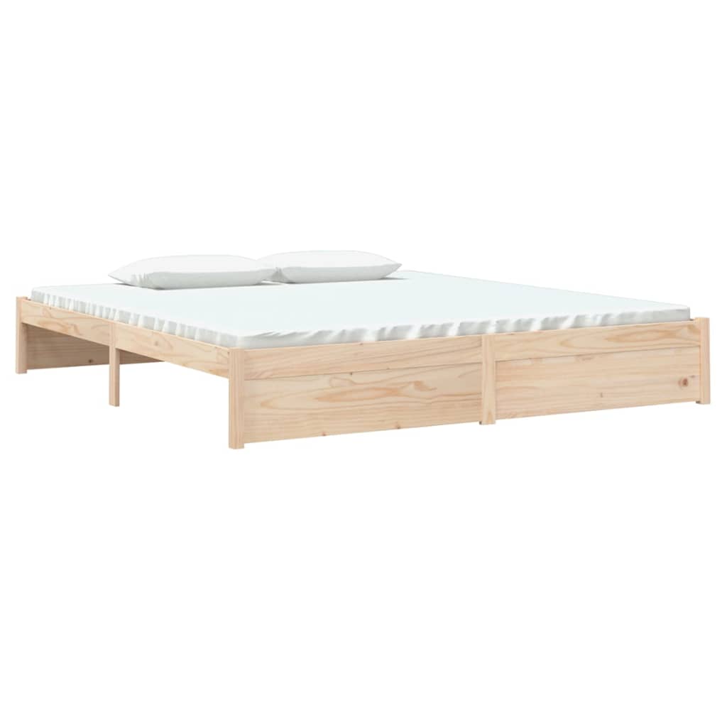 Solid Wood 180x200 cm Super King Bed Frame - No Mattress