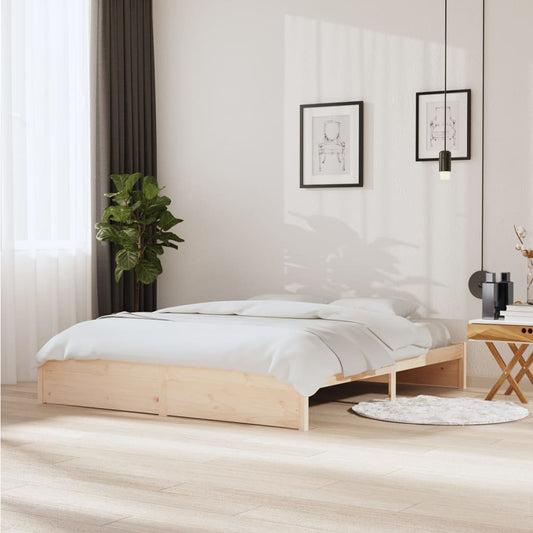 Solid Wood 180x200 cm Super King Bed Frame - No Mattress