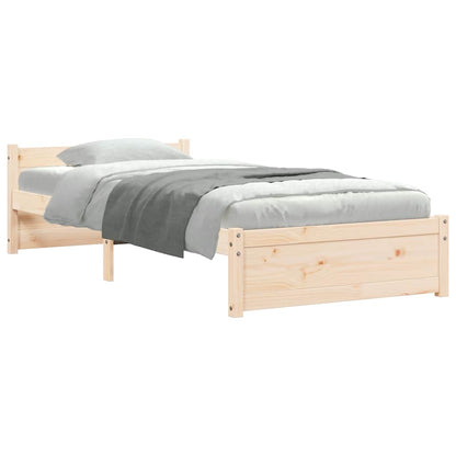 Solid Wood Bed Frame Small Single 75x190 cm - No Mattress