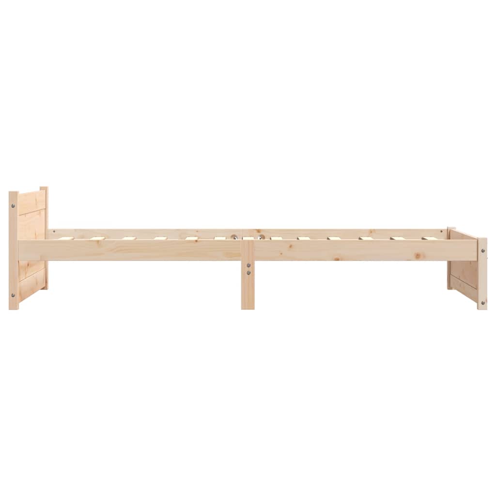 Solid Wood Bed Frame Small Single 75x190 cm - No Mattress