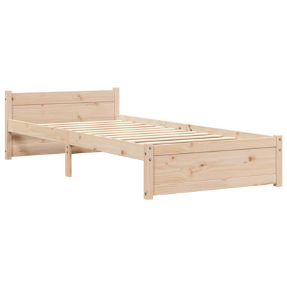 Solid Wood Bed Frame 90x200 cm - Durable, Elegant Design