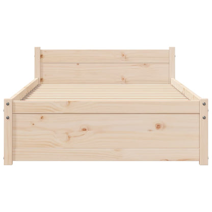 Solid Wood Bed Frame 90x200 cm - Durable, Elegant Design