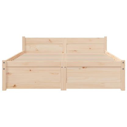 Solid Wood Bed Frame 120x200 cm - No Mattress Included