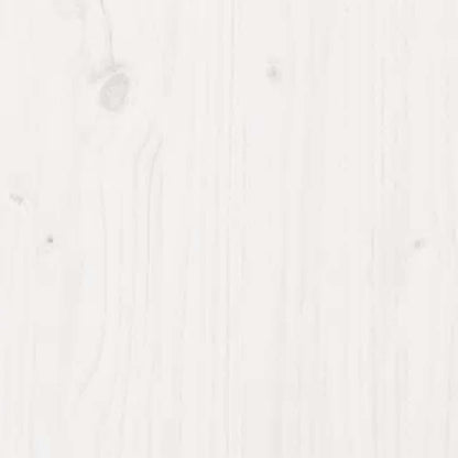 White Solid Wood Bed Frame 160x200 cm - No Mattress Included