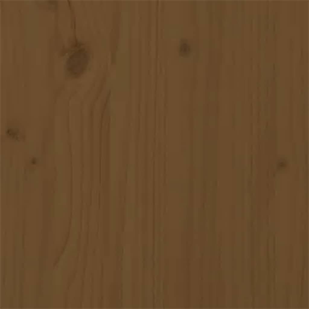 Bed Frame without Mattress Honey Brown Solid Wood 200x200 cm