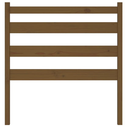 Solid Wood Pine Headboard - Honey Brown, 96x4x100 cm