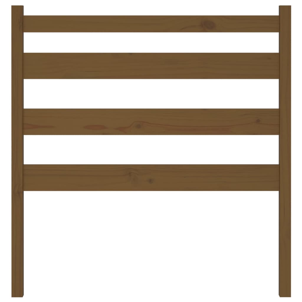 Honey Brown Solid Pine Headboard 106x4x100 cm - Classic Design