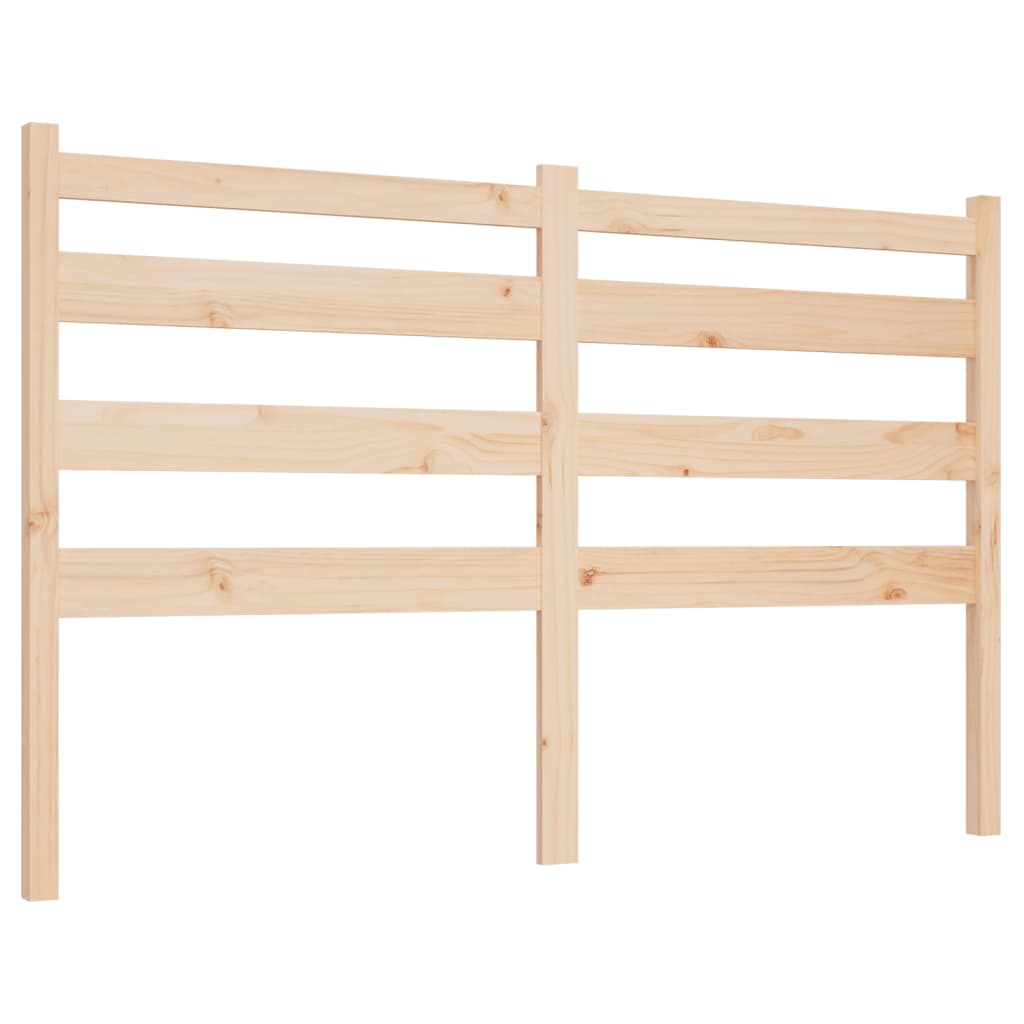 Solid Pine Wood Headboard 166x4x100 cm - Natural Finish