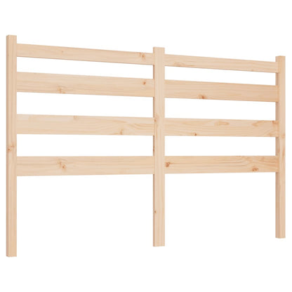 Solid Pine Wood Headboard 166x4x100 cm - Natural Finish