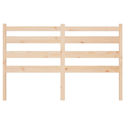 Solid Pine Wood Headboard 166x4x100 cm - Natural Finish