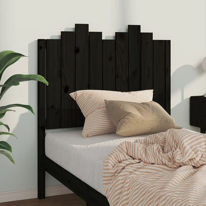 Solid Pine Black Headboard 96x4x110 cm - Stylish & Durable