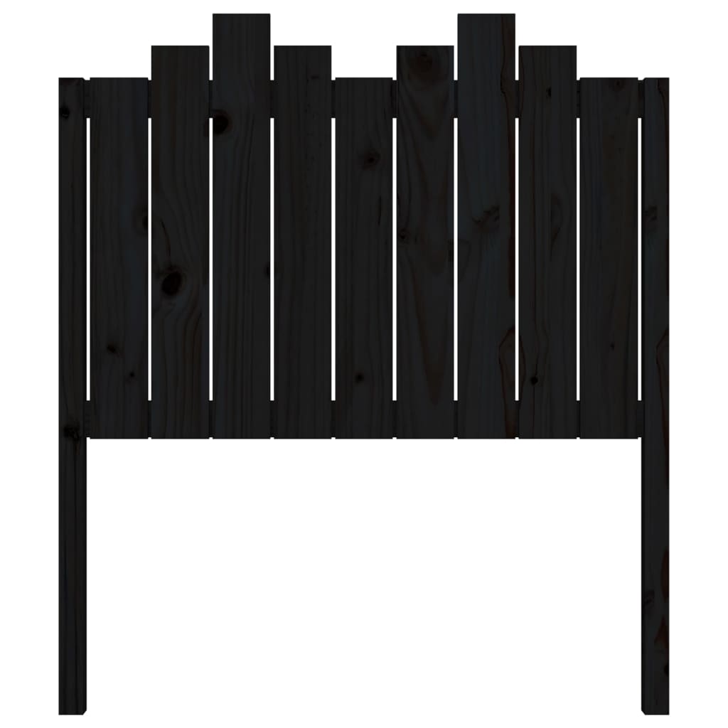 Solid Pine Black Headboard 96x4x110 cm - Stylish & Durable