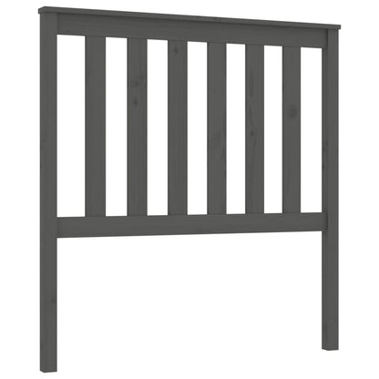 Solid Pine Grey Bed Headboard - 96x6x101 cm