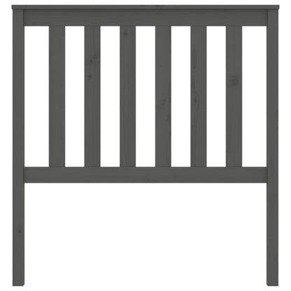 Solid Pine Grey Bed Headboard - 96x6x101 cm