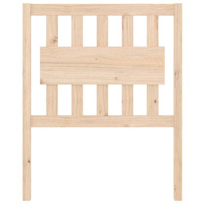 Solid Pine Wood Bed Headboard 80.5x4x100 cm - Natural Finish