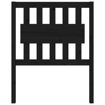 Black Pine Wood Headboard 80.5x4x100 cm - Solid and Stylish Design