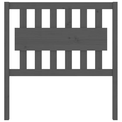Solid Pine Grey Bed Headboard - 95.5x4x100 cm