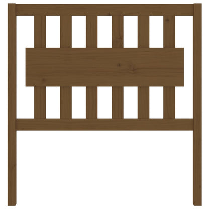 Solid Pine Wood Honey Brown Bed Headboard - 95.5x4x100 cm