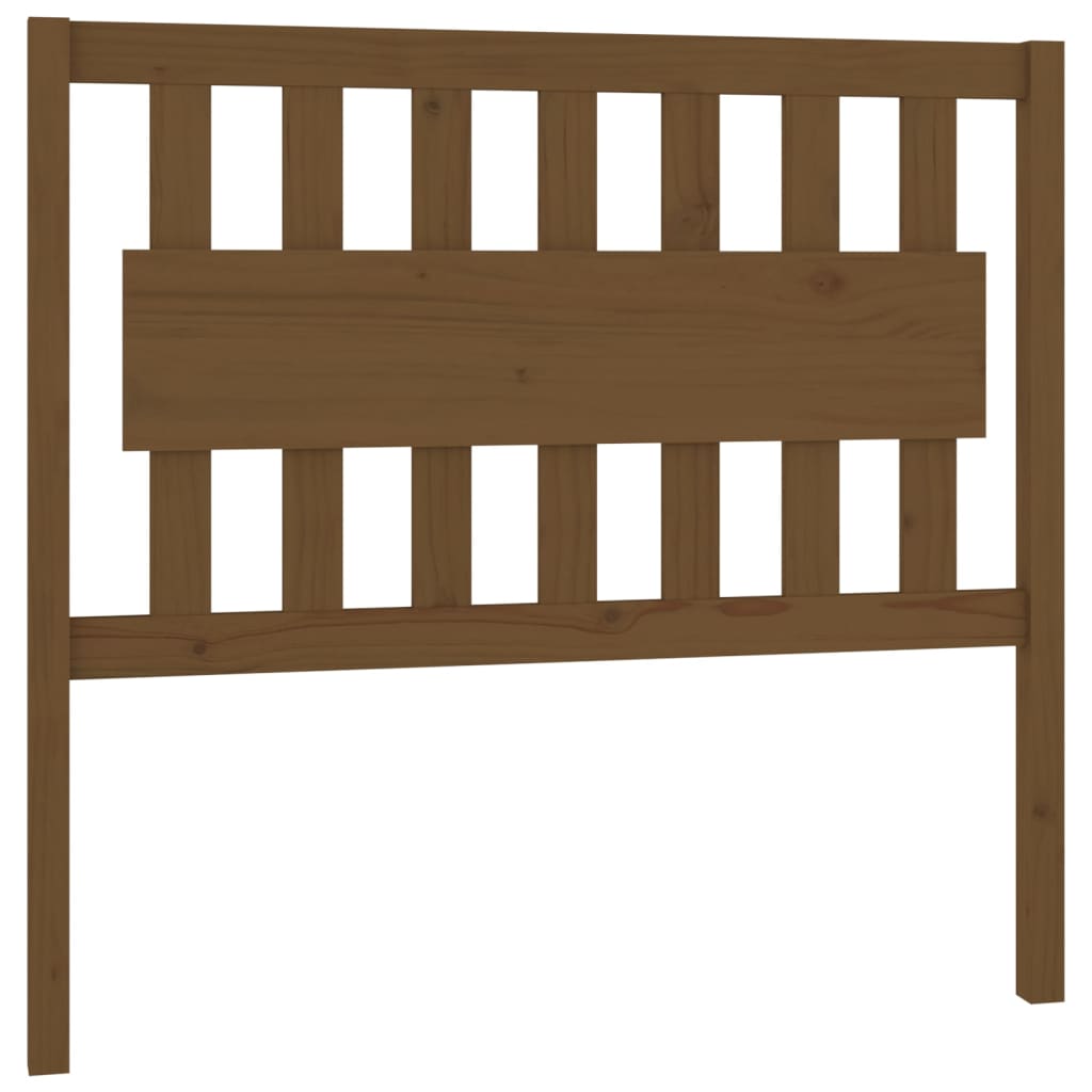 Solid Pine Wood Bed Headboard, Honey Brown 105.5x4x100 cm