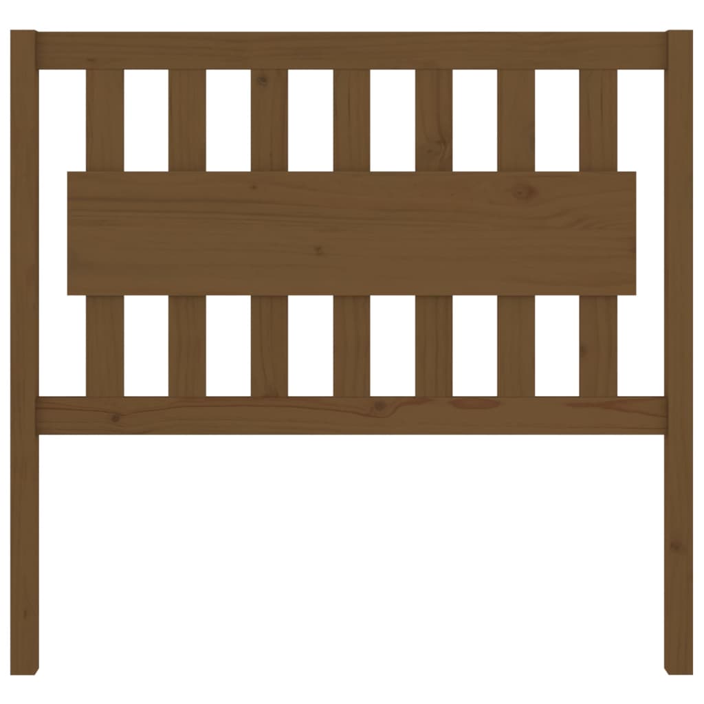 Solid Pine Wood Bed Headboard, Honey Brown 105.5x4x100 cm