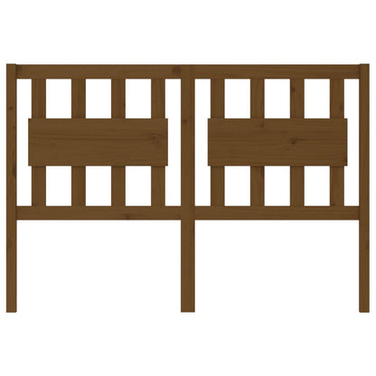 Solid Pine Bed Headboard, Honey Brown, 125.5x4x100 cm