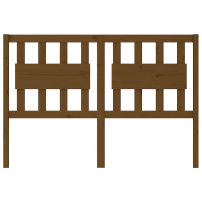 Honey Brown Solid Pine Wood Bed Headboard - 145.5x4x100 cm
