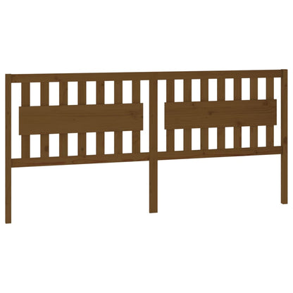 Bed Headboard Honey Brown 205.5x4x100 cm Solid Wood Pine
