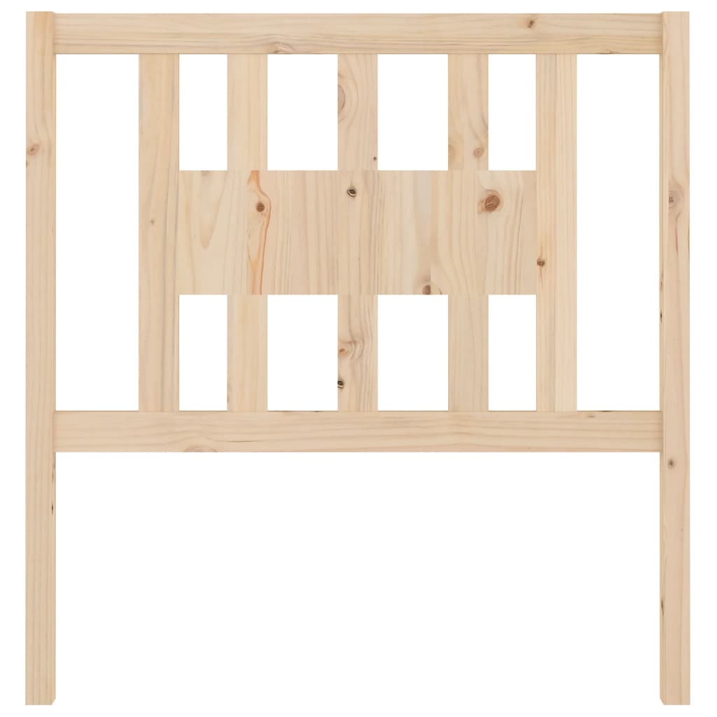 Solid Pine Wood Headboard 96x4x100 cm - Natural Finish