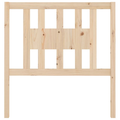 Solid Pine Wood Headboard 96x4x100 cm - Natural Finish