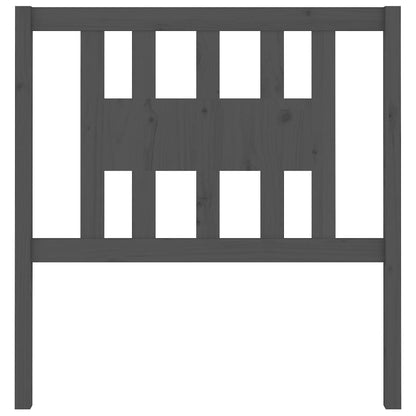 Solid Grey Pine Headboard - 106x4x100 cm - Stylish & Sturdy