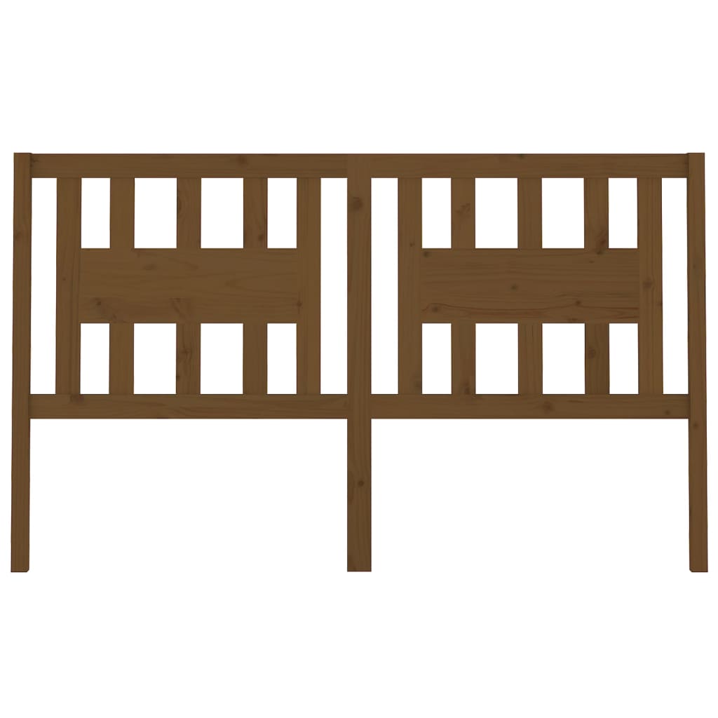 Solid Pine Honey Brown Headboard, 156x4x100 cm