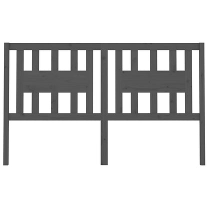 Solid Pine Grey Headboard 206x4x100 cm - Elegant & Sturdy Design