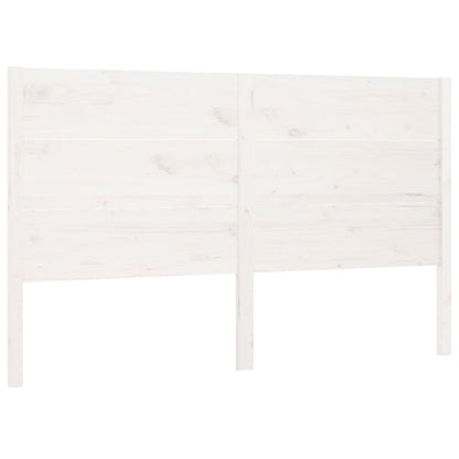 Solid Pine Headboard - White 146x4x100 cm - Elegant & Durable