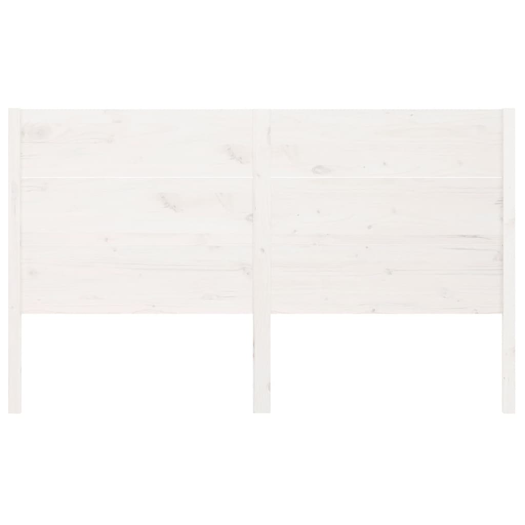 Solid Pine Headboard - White 146x4x100 cm - Elegant & Durable