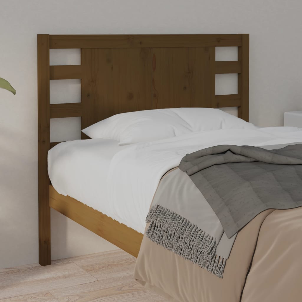 Solid Pine Headboard, Honey Brown 106x4x100 cm Bedroom Décor