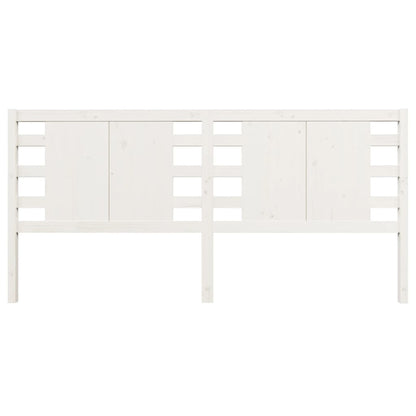 Solid Pine White Headboard 206x4x100 cm - Stylish & Durable
