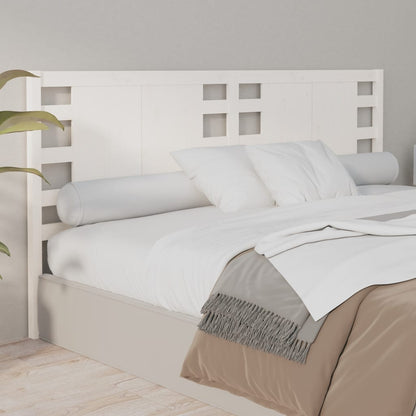 Solid Pine White Headboard 206x4x100 cm - Stylish & Durable
