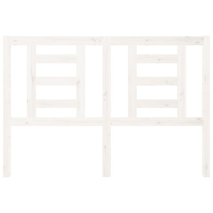 Solid Pine Bed Headboard - White 126x4x100 cm Elegant Design