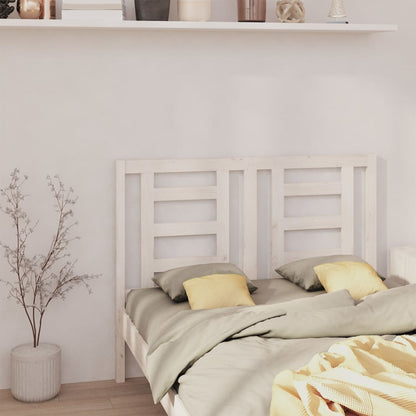 Solid Pine Bed Headboard - White 126x4x100 cm Elegant Design