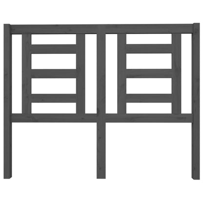 Solid Pine Wood Grey Headboard 126x4x100 cm - Stylish & Durable