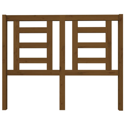 Solid Pine Wood Honey Brown Bed Headboard 126x4x100 cm