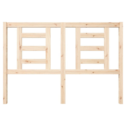 Solid Pine Wood Bed Headboard 146x4x100 cm - Natural Finish