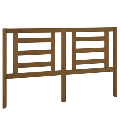 Solid Pine Wood Honey Brown Headboard 156x4x100 cm