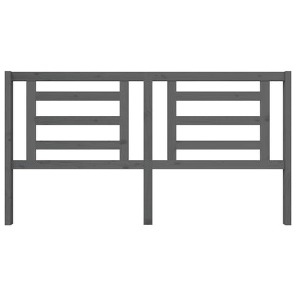 Solid Pine Wood Grey Headboard 186x4x100 cm - Stylish & Durable