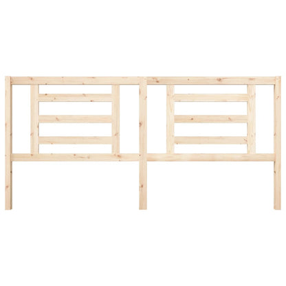 Solid Pine Wood Bed Headboard, 206x4x100 cm, Stylish & Durable