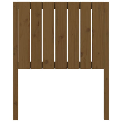 Solid Pine Wood Bed Headboard, Honey Brown, 80.5x4x100 cm