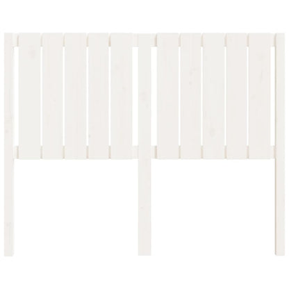 White Solid Pine Wood Bed Headboard - 125.5x4x100 cm